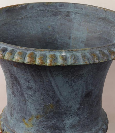 Vintage cast iron flowerpots