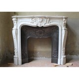 antique louis XV fireplace