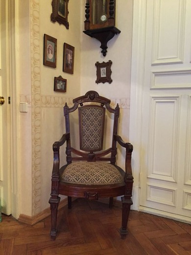 антикварное кресло из дуба, 19 век