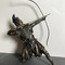 Антикварная скульптура  «Самурай-лучник»