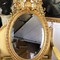 Antique Napoleon III oval mirror