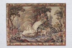 Antique tapestry "Hunting"