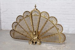 Antique fireplace screen "fan"