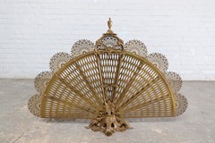 Antique fireplace screen "Fan"