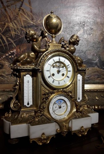 купить старинные часы, антикварная мебель, старинная бронзы, бронзовые часы, настольные бронзовые часы,