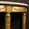 French Gilt Demilune Console In Louis XVI Style