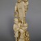 Okimono In Ivory. Group Of Men And Fox