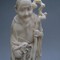 Okimono In Ivory. The Old Man And The Rabbit. Japan Meiji End (1868-1912)