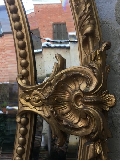 галерея старинных зеркал предметов декора и интерьера в стиле Людовика XV Рококо из дерева с золочением в Москве