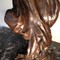 Антикварная скульптура "Девушка с раненой птичкой"