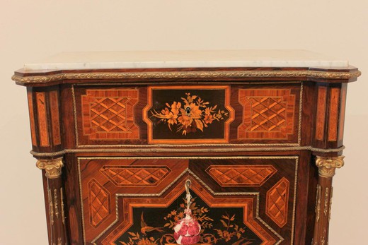 антикварная галерея мебели предметов декора и интерьера из палисандра в технике маркетри в стиле Наполеона III в Москве