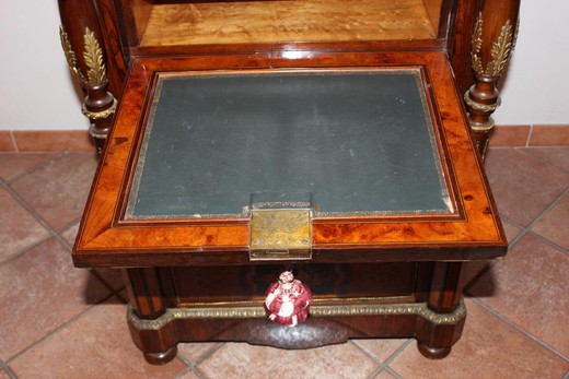 старинная мебель из палисандра в технике маркетри в стиле Наполеона III купить в Москве