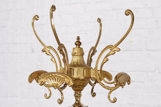 старинная вешалка из золоченой бронзы и оникса в стиле Людовика XV купить в Москве