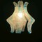 1970'S Mazzega Flower suspension chandelier Murano glass