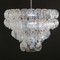 1970’s Huge Italian Murano Vintage chandelier - 96 glass - Vistosi style