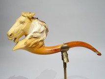 Antique meerschaum horse head pipe