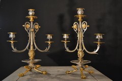 Antique pair candelabras Napoleon III