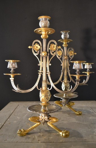 Antique pair candelabras Napoleon III