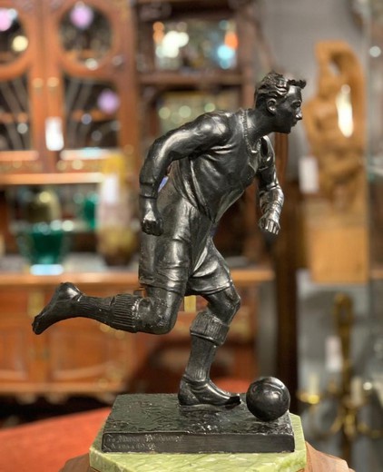 Antique sculpture "Football player"
