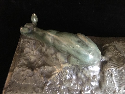 Антикварная скульптура «Олени»