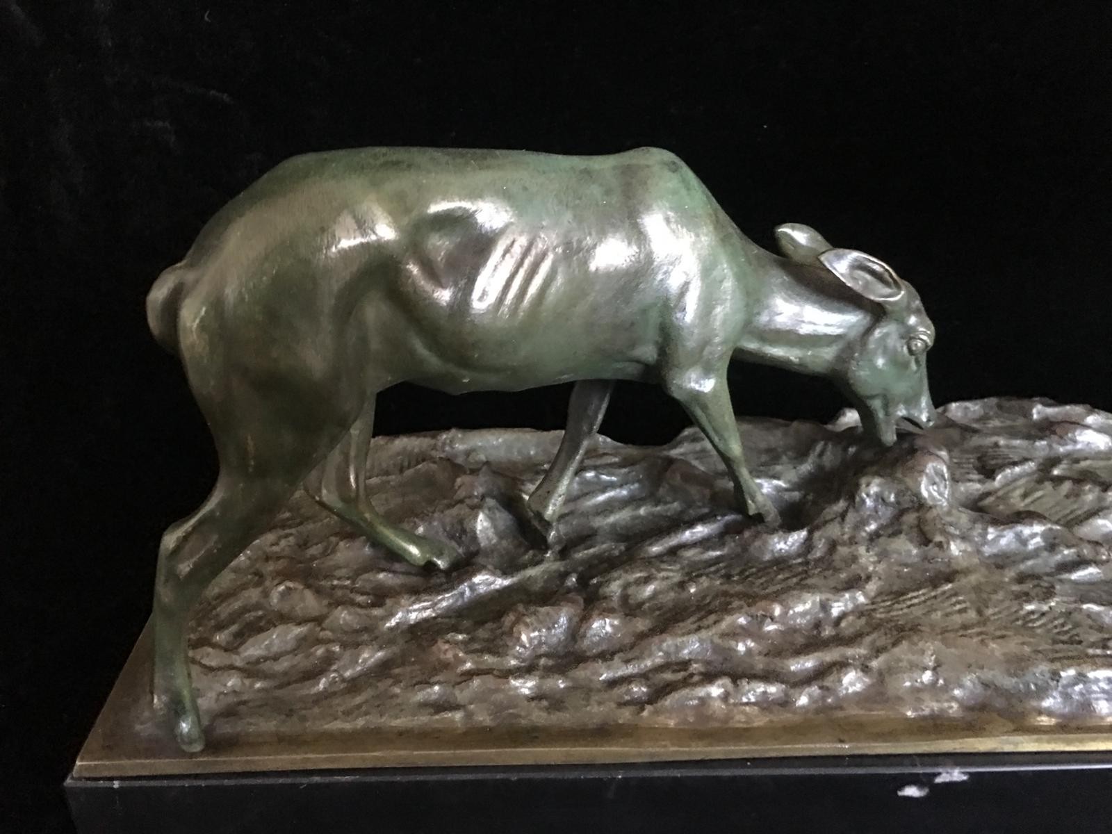 Antique sculpture "Deer"