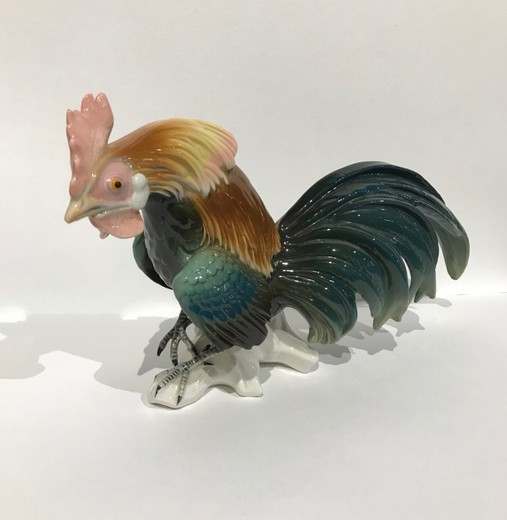 Antique sculpture "Rooster"