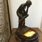 Antique sculpture-lamp "Looking into the water"
