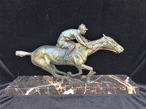 Antique sculpture "Jockey"