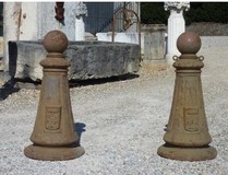 Antique cast iron poles