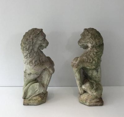 Antique paired sculptures