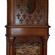 Antique high fireplace mantel