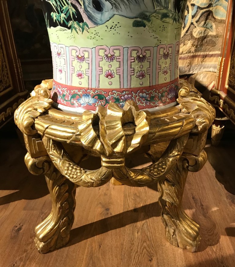 Large paired vases