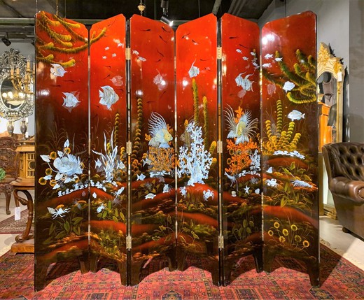Ancient Japanese screen