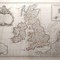 Antique engraving "The map of Great Britain and the islands"