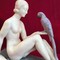 Скульптура «Девушка с попугаем»