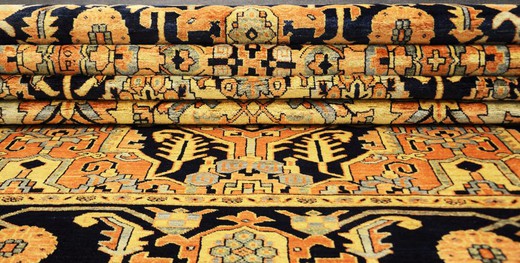 Vintage carpet. Made of wool. Iran, the twentieth century.