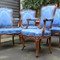 A set of antique armchairs