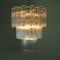 Large three-Tier Venini Murano Glass Tube Chandelier