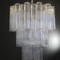 Large three-Tier Venini Murano Glass Tube Chandelier