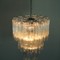 Large three-Tier Venini Murano Glass Tube Chandelier