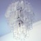 Large three-Tier Venini Murano Glass Tube Chandelier