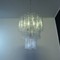 Large three-Tier Venini Murano Glass Tube Chandelier