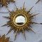 Антикварное золоченое зеркало "Солнце"