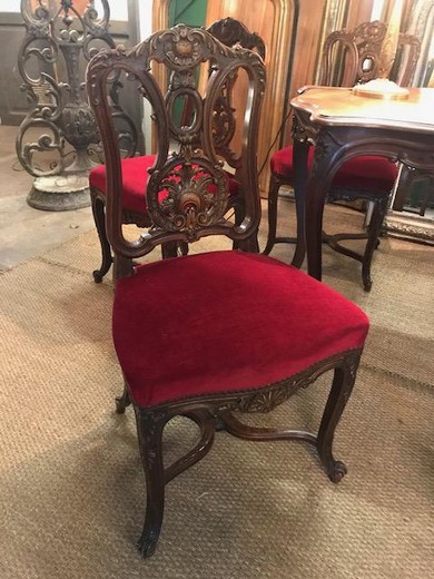 антикварные стулья, сет из антикварных стульев, нтиквариат, антикварный подарок, старинные стулья, стулья XIX века