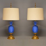 Vintage "Pineapple" twin lamps