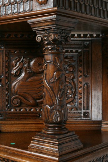Antiquarian buffet in the Renaissance style. Made of oak. Europe, the XIX century.
