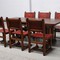 Antique gothic table and chairs