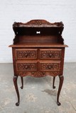 Antique carved wood cabinet