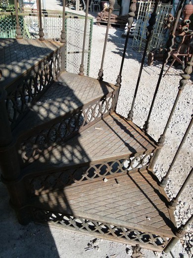 Antique cast iron stairs