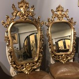 Antique gilt framed mirrors XIXth C.